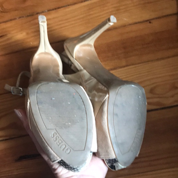 Guess patent leather slings with python accent - Picture 3 of 5